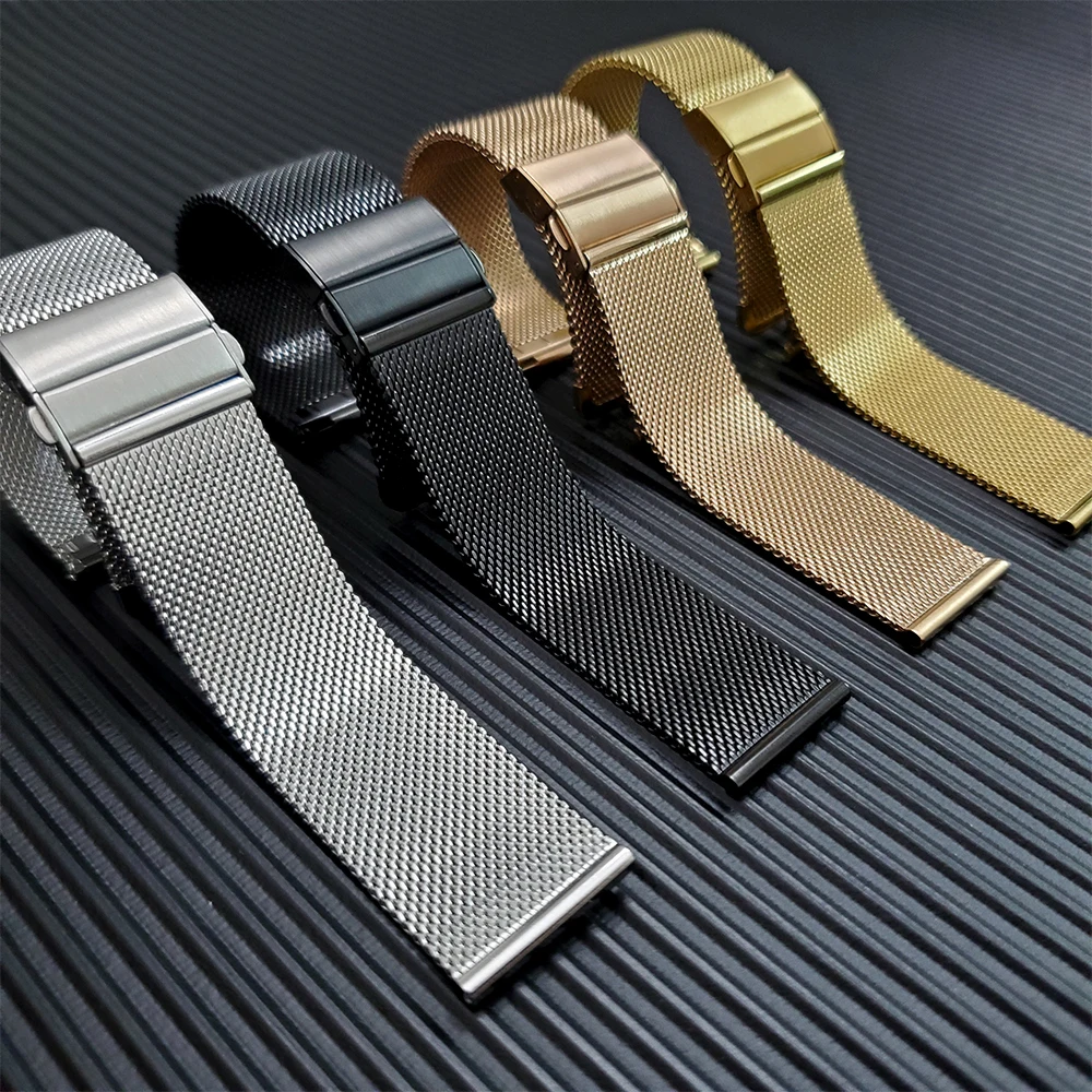 

Metal Stainless Steel Mesh Belt Watchband Strap For Garmin Venu 2 Venu2 / Sq Vivoactive 3 4 45mm Watch Band Bracelet bands