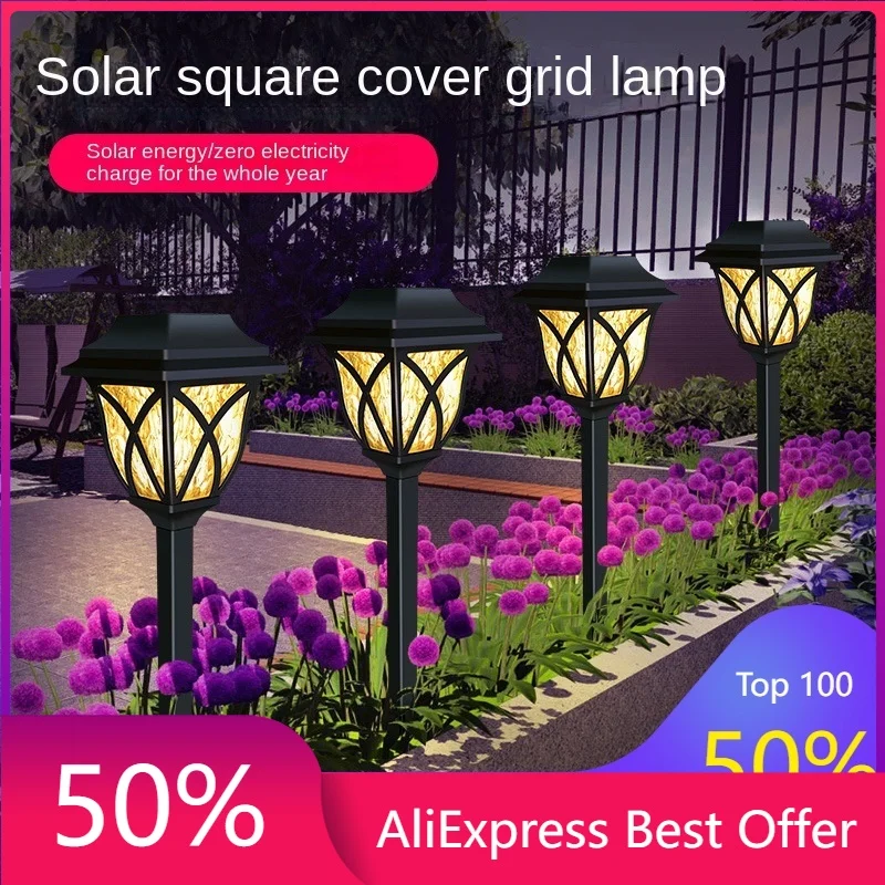 

Waterproof Rechargeable Batteries: Solar-powered Lawn Lights for Night-long Illumination, Perfect for Garden Atmosphere