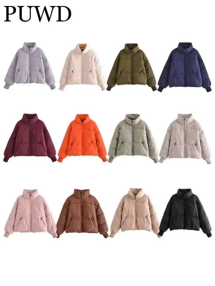 S 2023 Fall Vintage Ladies Long Sleeves Coats Female Zipper-up Outwears