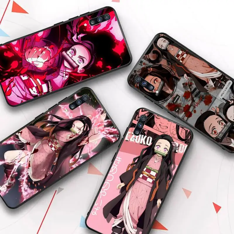 

Anime Demon Slayer Kamado Nezuko Phone Case for Samsung S20 lite S21 S10 S9 plus for Redmi Note8 9pro for Huawei Y6 cover