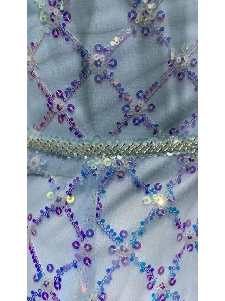 Женские роскошные небесно-голубые платья для выпускного вечера элегантное