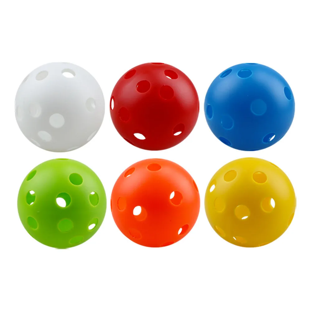 26 Holes For Indoor Pickleballs 6pcsx72mm Plastic Golf Ball Pickleball Fun-air Scoop Balls Pickleball Accessories