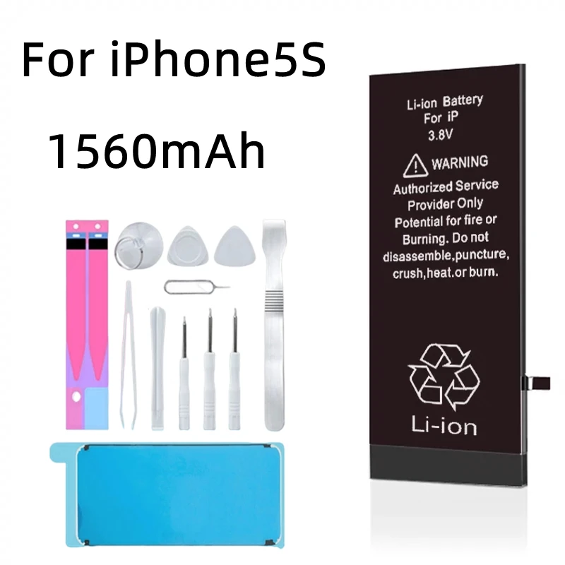 Enlarge New 0 cycle Lithium Battery For iPhone 5 SE 6 6s 7 8 Plus X XR XSMax 11 12 Pro High Capacity Replacement Batteries for iphone6