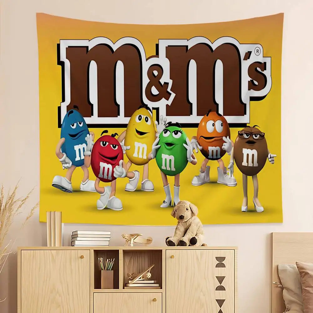 Фото Настенный гобелен Candy C-Chocolate MMS, красочный, в богемном стиле, с мандалой, декор для стен №2