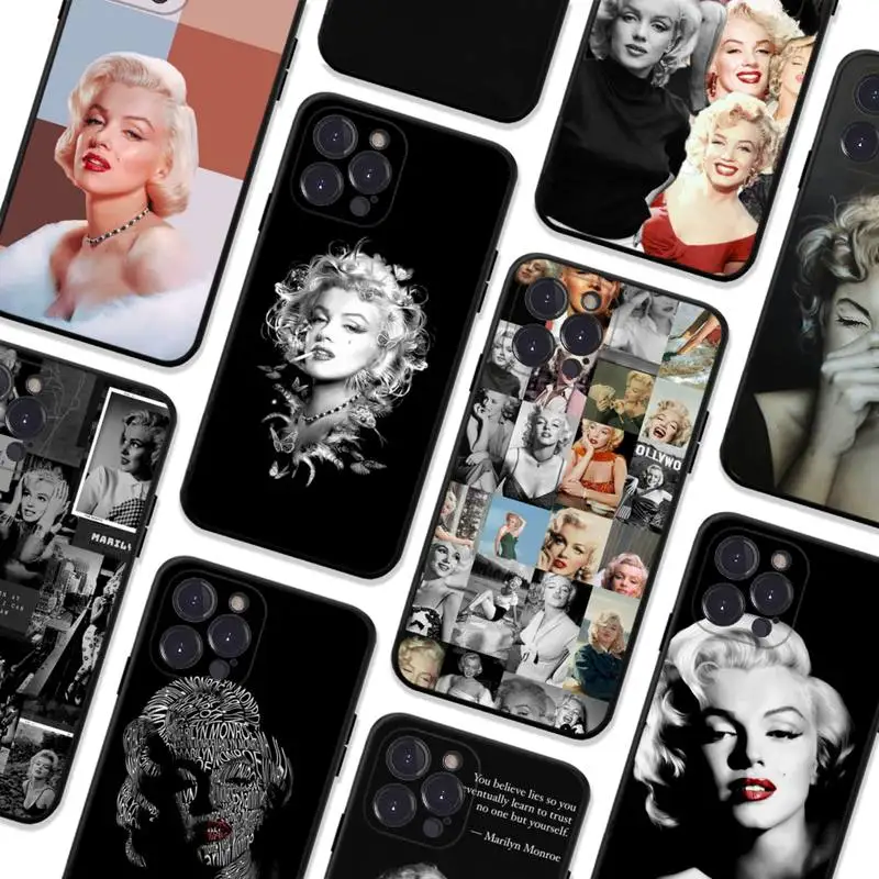 Marilyn Monroe Phone Case For iPhone 8 7 6 6S Plus X SE 2020 XR XS 14 11 12 13 Mini Pro Max Mobile Case