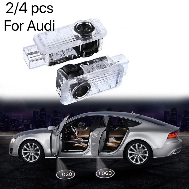 

2pcs Suitable for quattro A3 A4 A7B5 B6 B7 B8 B9 A6 C5 C6 C7 C8 A5 8T A8 Q3 Q5 Q7 TT S3 S6 Slant Door Light 3D Logo Projector