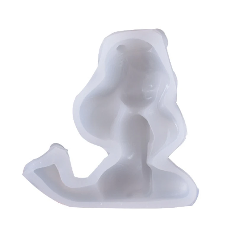 

Diy Crystal Epoxy Mold Stereo Mirror Human Body Decorative Backpack Ornaments Silicone Mold for DIY Jewelry Making