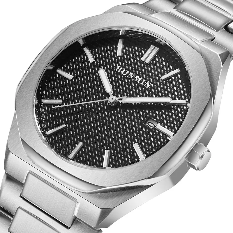 

New Honmin Non Mechanical Quartz Men's Watch Business Waterproof Luminous Ultra-thin Hot Selling Quartz Watch