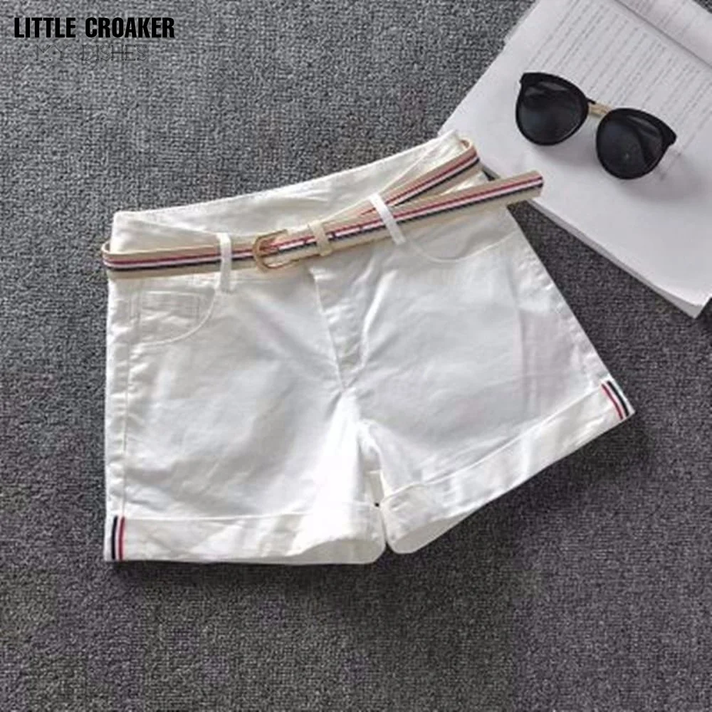 

Korea Fashion Summer Women Shorts High Watis Elastic Denim Skinny Jean Shorts all-matched Casual White Short Jean Hot Short D215