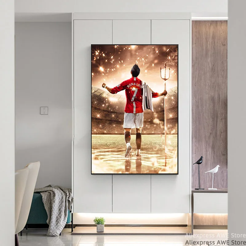 Картина на холсте Криштиану Роналду настенные картины для украшения стен -