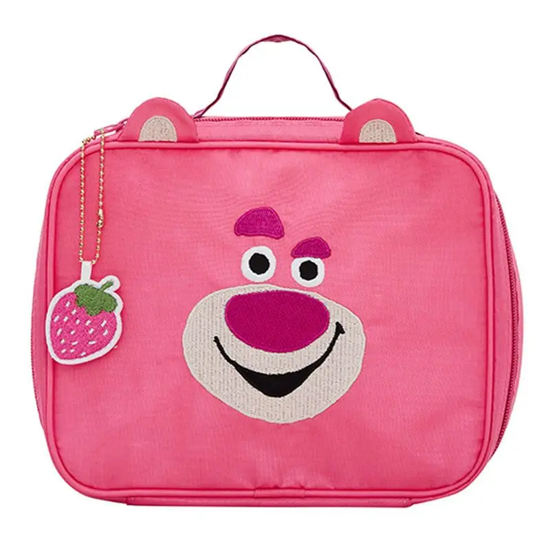 

Disney Makeup Bag for Women Girls Cartoon Alien Lotso Cute Portable Handbags Cosmetic Luxury Purse Designer Bags Free Shipping