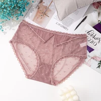 48pcs transparent womens panties sexy lady perspective panty breathable quick dry mesh lace panties underwear brief female