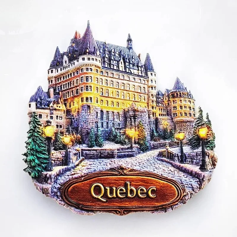 Фото Сувениры для путешествий в Канаде Quebec Chchterau Frontenac, магниты на холодильник Ottawa Toronto Banff, наклейки на холодильник, подарки на день рождения, домашний декор №1