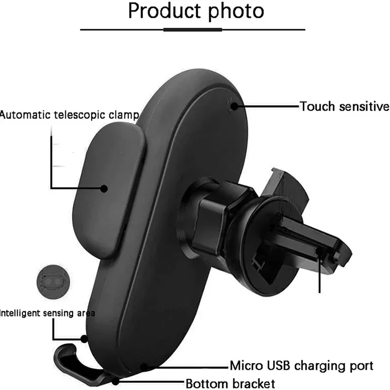 Car Wireless Charger Phone Holder for iPhone 13 12 11 X Pro Max Wireless Charging Car Induction Charger Mount
