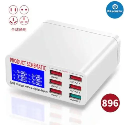 

DIYPHONE 6-портовое зарядное устройство для iPhone