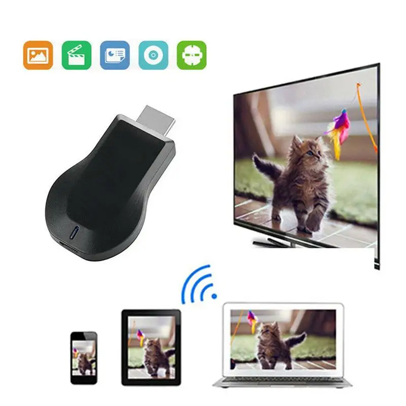 Медиаплеер Anycast M4 PLUS беспроводной портативный Wi-Fi адаптер 1080P HD для проектора