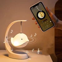 led flying bird bluetooth speaker night light colorful romantic charging music player bedroom nightstand atmosphere night light