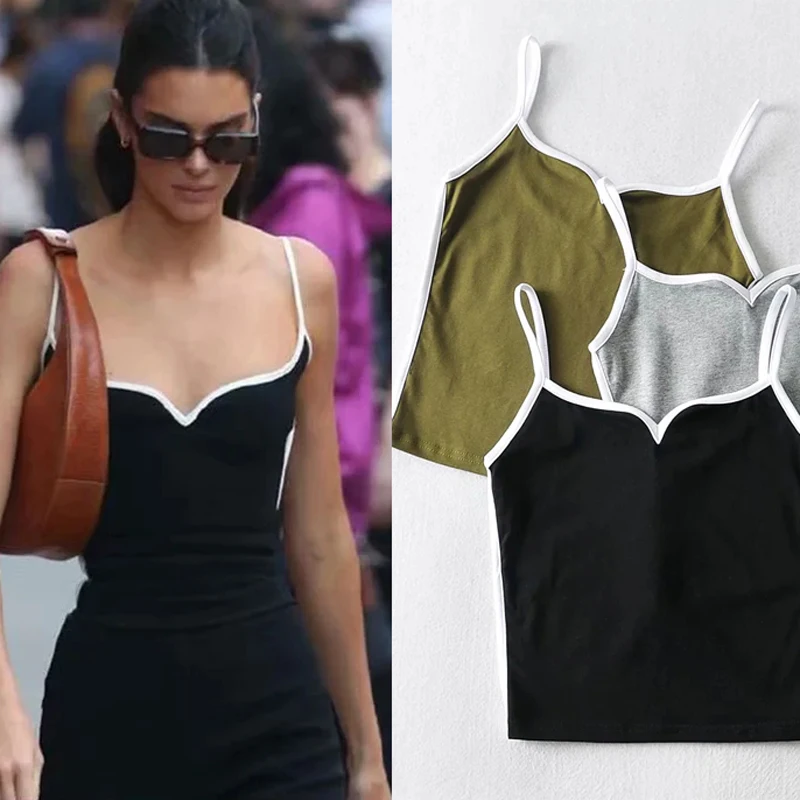 

Весенне-летние сексуальные топы Jennie Kendall в стиле знаменитостей, жилет на лето 2021, дизайнерский Топ, женская одежда, одежда для отдыха