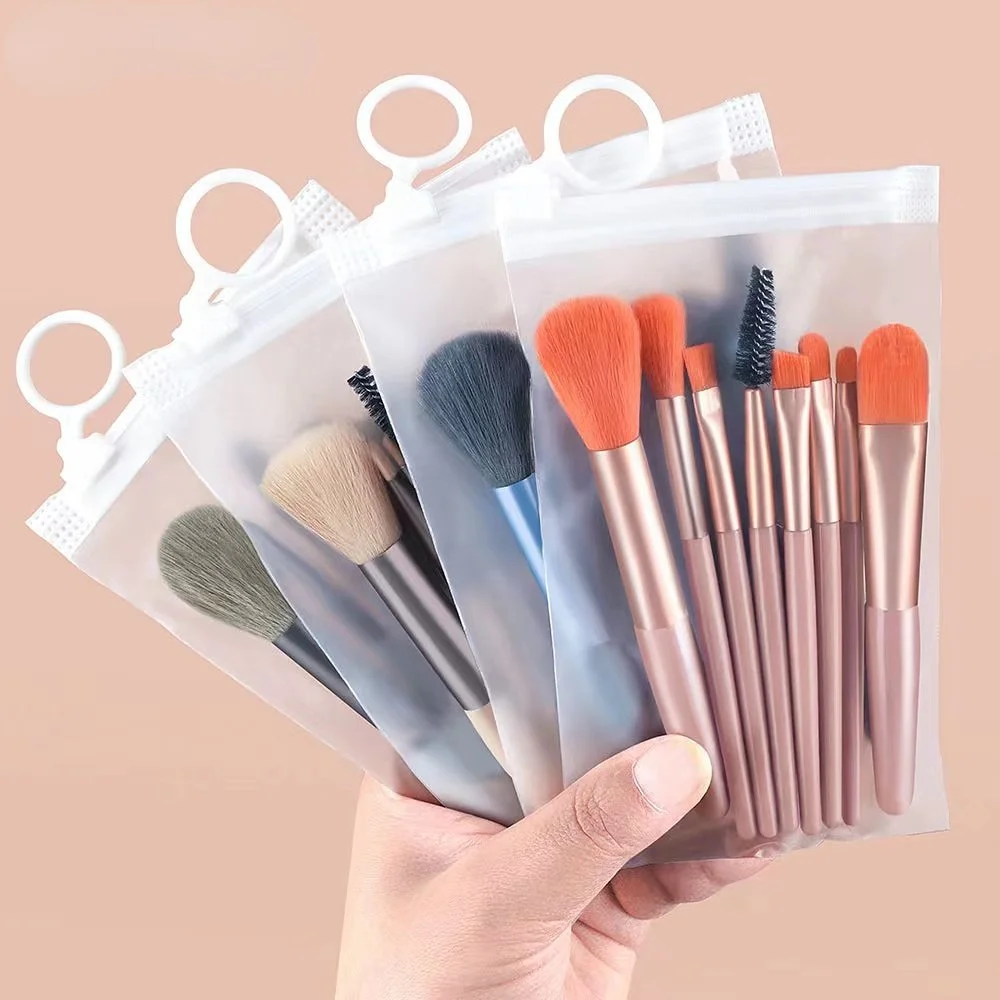 

8Pcs Mini Makeup Brush Set Blusher Eyeshadow Brush Loose Powder Foundation Brushes Portable Cosmetics Applicators Make Up Tools