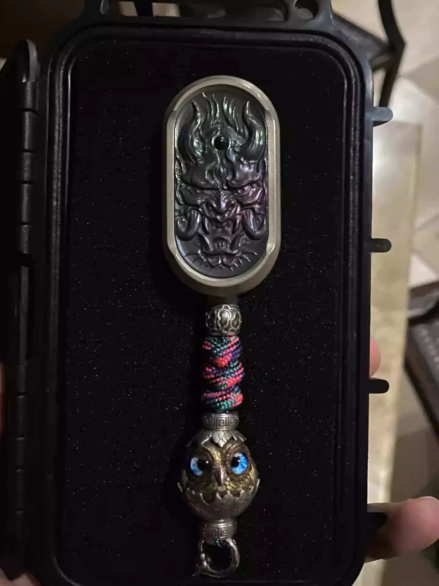 Карточка с подвеской в виде ножа совой TK Kaige TK4 Prajnaparamita