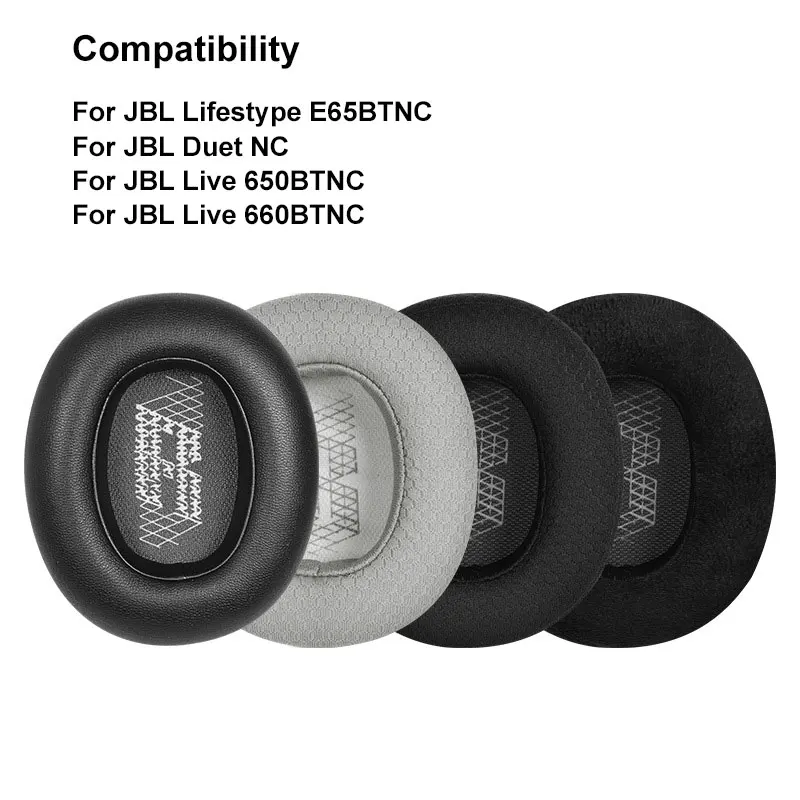 

For JBL Lifestyle E65BTNC Live 650BTNC Tune 660BTNC Duet NC Noise-Cancelling Headphones Replacement Earpads Ear Cushion Pads