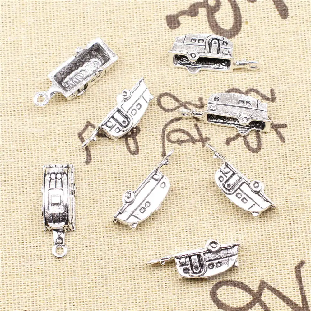 

Car Diy Charms Pendants Antiqu 8X27mm Antique Silver Color 10 Pieces