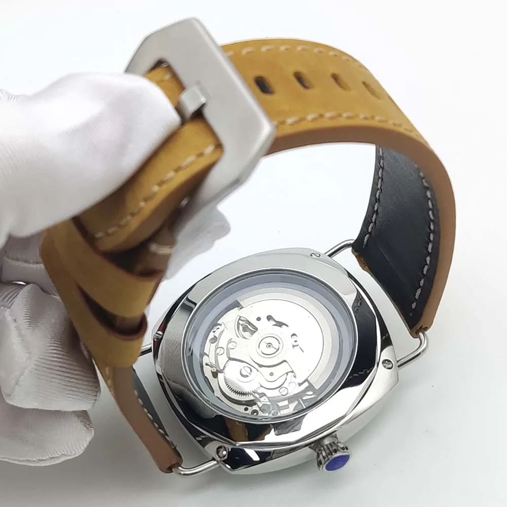 Мужские классические повседневные часы удобный кожаный ремешок корпус из