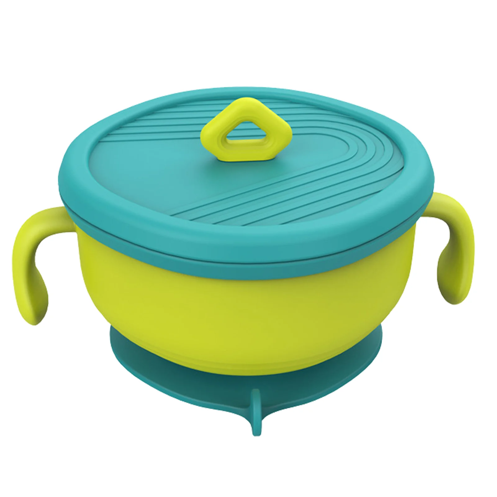 

Toddler Suction Bowls Silicone Feeding Bowls With Lid Multipurpose Dinnerware With Straw For Babies Easy Self Feeding Dishwasher