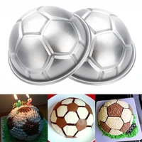 1 pcs diy non toxic aluminum birthday cake baking jello chocolate football pan mold