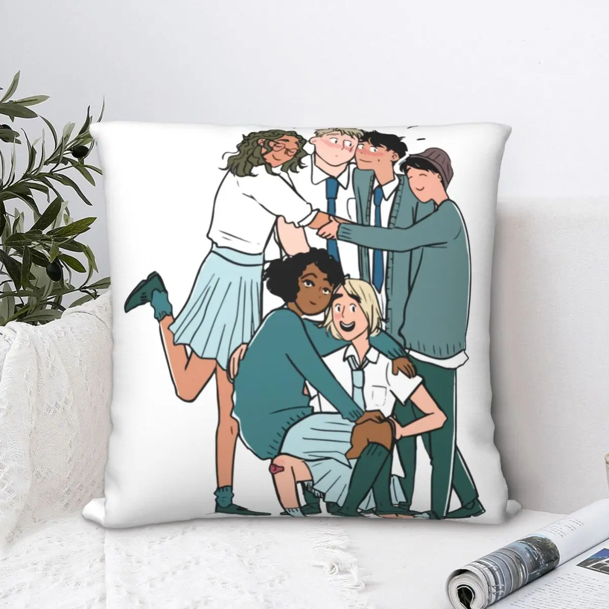 

Heartstopper Pillow Covers Room Kit Connor Oseman Charlie Nick Boys Love Cushion Cover Cool Pillow Cover 45*45