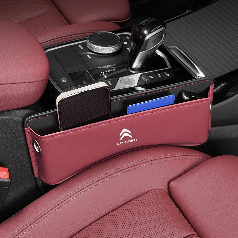 

Car seat gap storage box leather belt For Citroen Berlingo Saxo C3 C5 C4 C1 C2 Ds3 Grand Picasso Elysee G car storage box