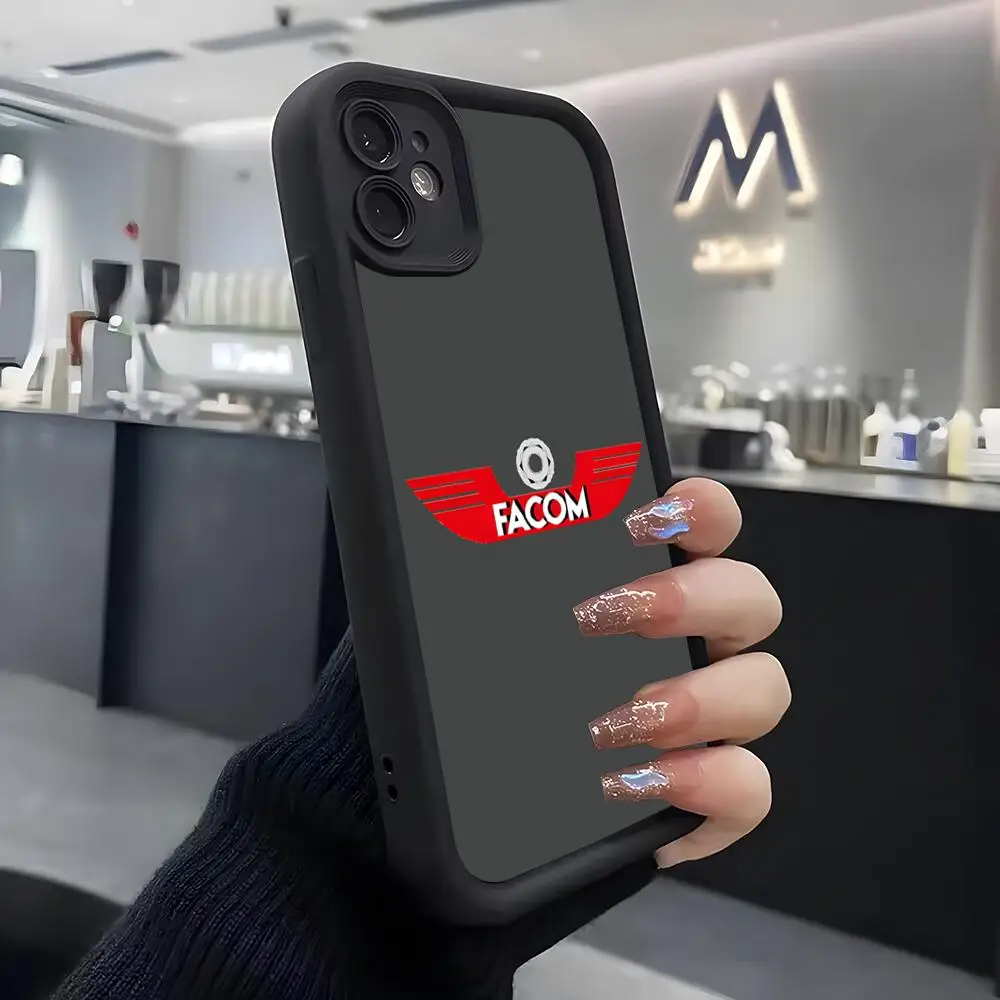 Чехол для телефона с логотипом F-FACOM для IPhone Air 17 Pro Max 16 E 15 14 Pro Max 13 12 11 Mini Plus, мягкий силиконовый черный чехол (art.: 3920db03d36ab) - 3920db03d36ab