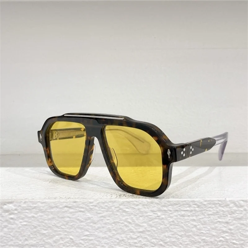 OCTAVIAN JACQUE толстые ацетатные овальные женские солнцезащитные очки для мужчин