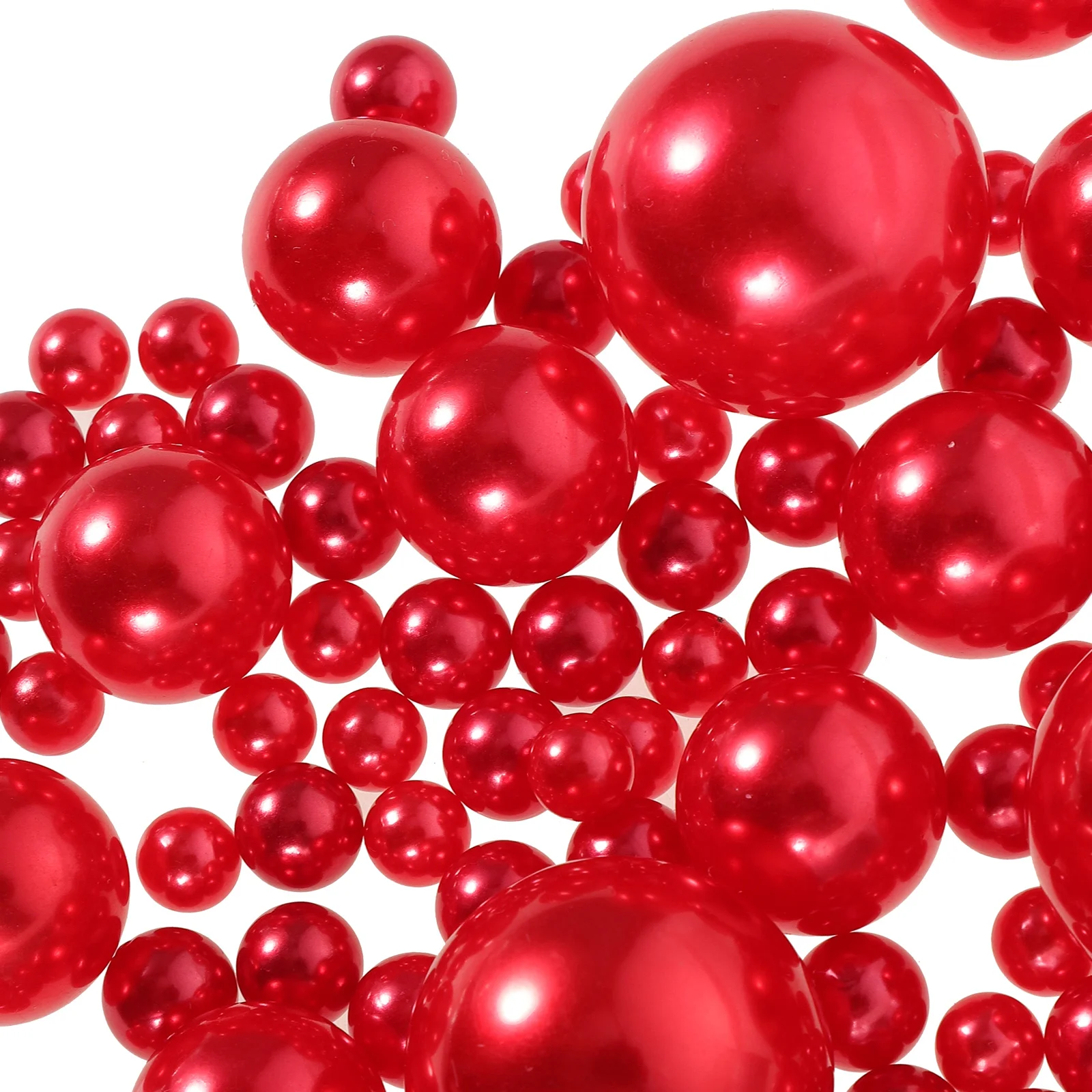 

125 Pcs Vase Filled Pearls Filler Wedding Table Decorations Craft Abs Beads Fake No Hole