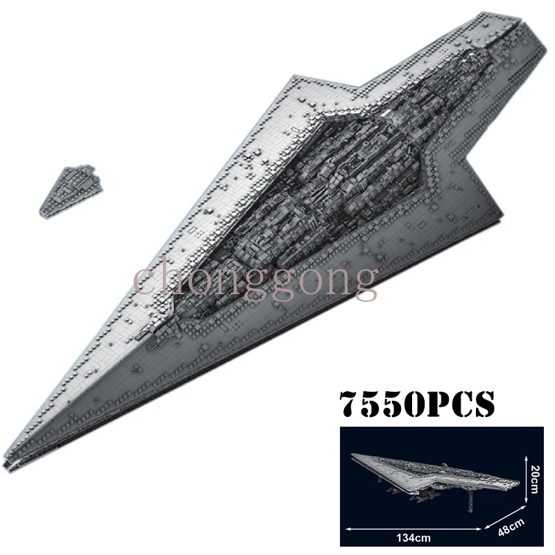 

New Executor Class Space Dreadnought MOC-15881 Star Destroyer Set Ship Toy Building Blocks Children's DIY Collectibles Birthday