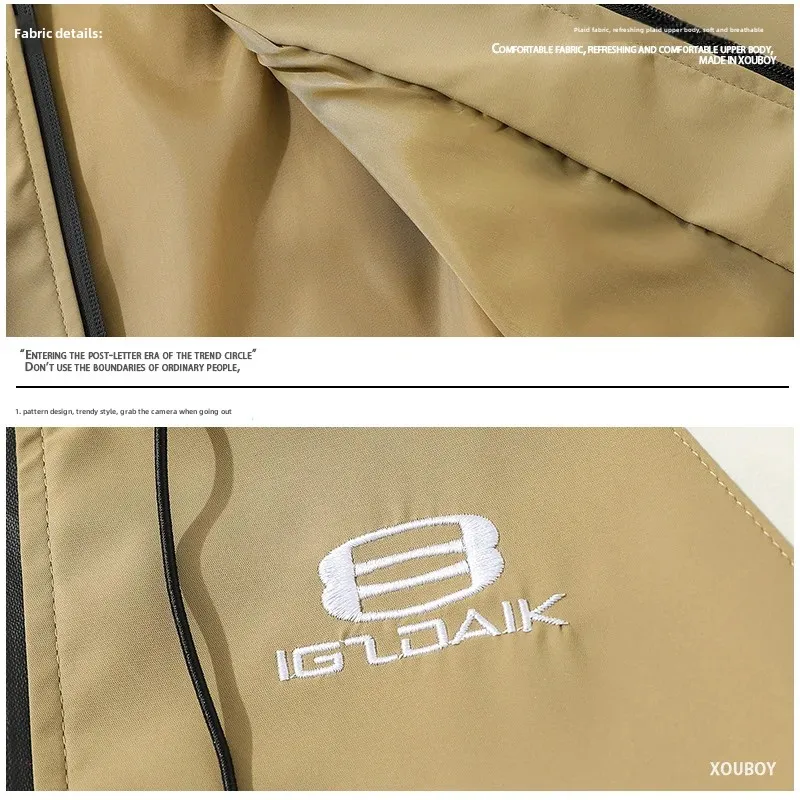 Осенняя уличная рабочая одежда в японском стиле для мужчин и женщин куртка с