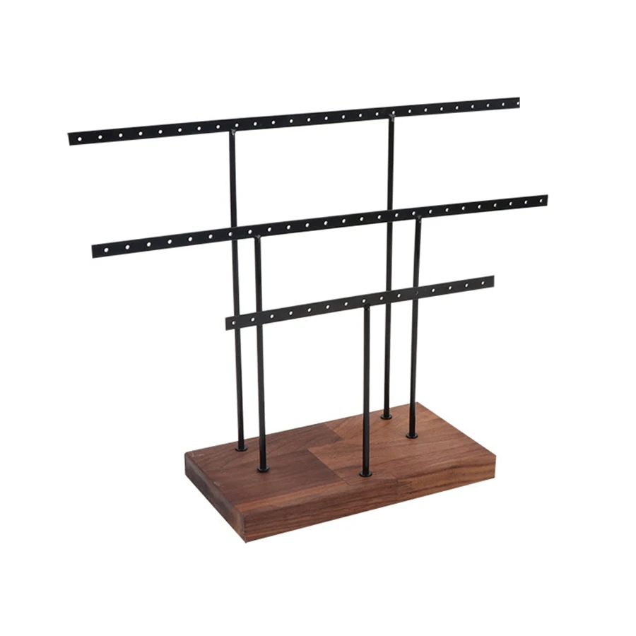 

Hanging Jewelry Display Rack Tree Organizer Metal Rack Black