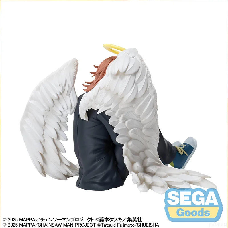 Фото В наличии [Оригинал] Оригинальная аниме-фигурка Sega Chainsaw Man HPM Angel Devil в сидячей позе, коллекционная кукла-фигурка, игрушка №3