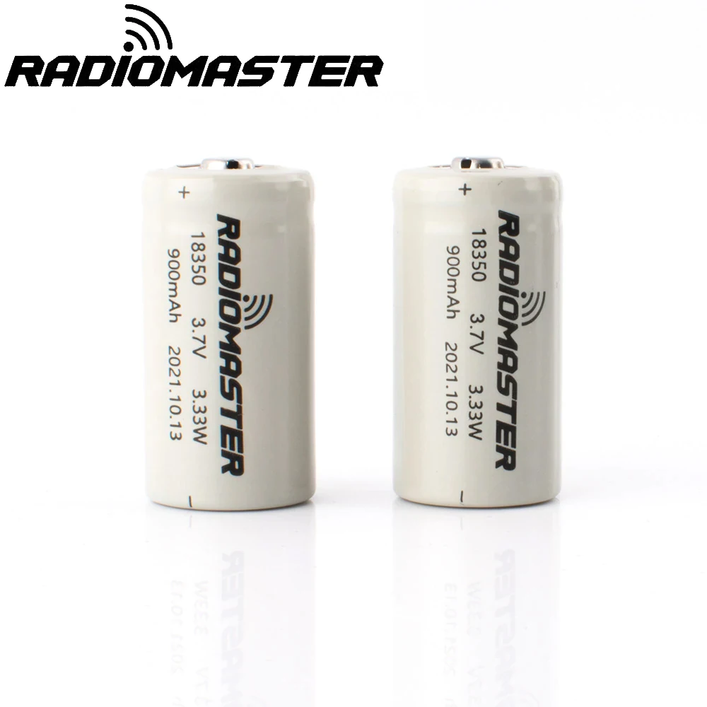 

2pcs/lot Radiomaster 3.7V 900mah 18350 Li-ion Cell Battery For Zorro Radio Transmitter Remote Controller