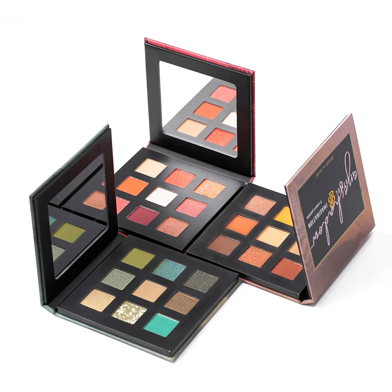 

Красивая воображающая палитра теней для век 9 цветов устойчивый к поту стойкий пигмент простой в использовании