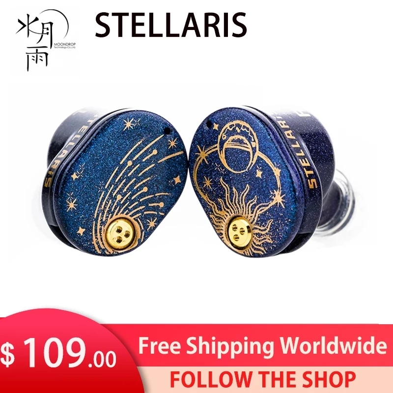 

MoonDrop STELLARIS In-Ear Earphone 14.5mm Planar Driver Earbuds with 0.78 2Pin cable