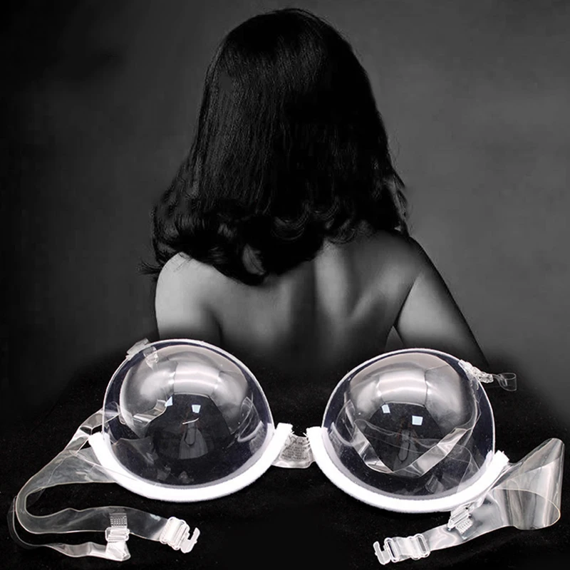 Привлекательный прозрачный бюстгальтер с эффектом пуш-ап для женщин