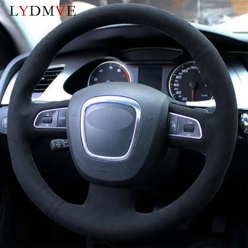 

Черный замшевый чехол из натуральной кожи для Audi A3 (8P) 2008-2013 A4 (B8) 2008-2010 A5 2008-2010 A6 (C6) 2007-2011