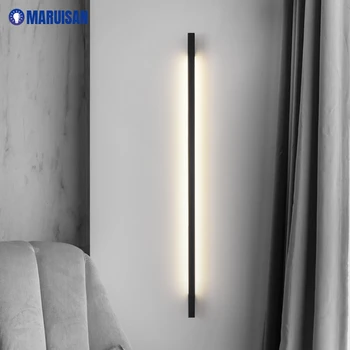 Minimalist Long Wall Lamp Modern LED Indoor Background Lights For Living Room Bedroom Bedside Aluminum Sconce fixture Lighting