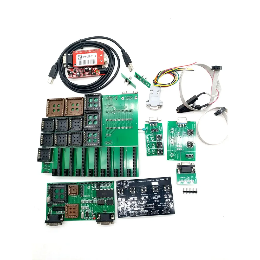 

Super UPA USB V1.3 полный комплект универсальный адаптер UUPA TMS NEC плата Eeprom 8 soic зажим Соединительный кабель ECU ключевой программатор