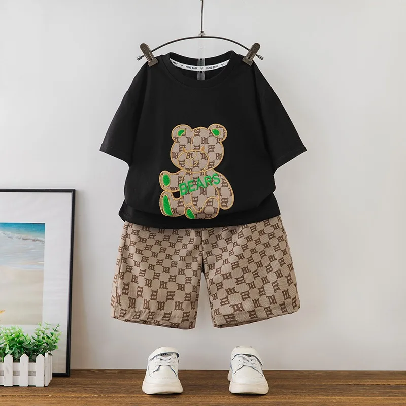 

Boys Clothes Sets Summer Children's Fashion T-shirts Shorts 2pcs Tracksuits For Baby Boy 1 To 5 Years Sports Suit Kids Outfits
