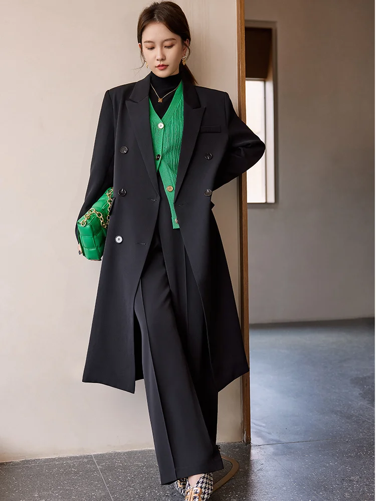 Рисунок 2 - Женский двубортный приталенный Длинный блейзер