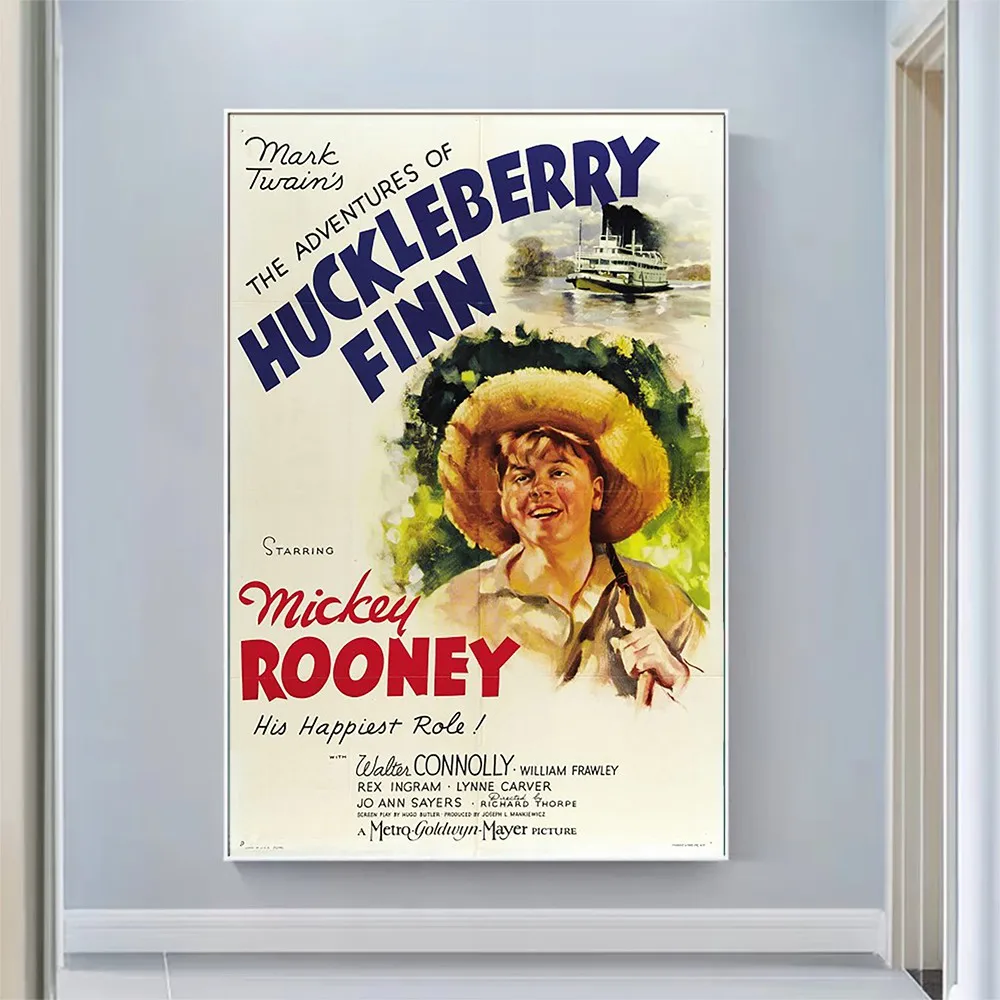 

V2849 The Adventures of Huckleberry Finn Vintage Classic Movie Wall Silk Cloth HD Poster Art Home Decoration Gift