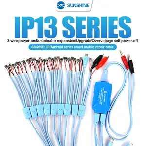 sunshine ss 905d v7 0 new phone smart power cable for iphone 6s 12 pro max samsung huawei dc power supply current testing cable free global shipping
