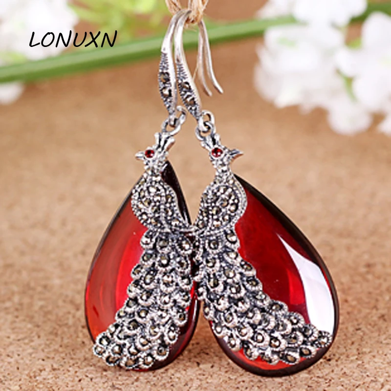 

Женские серьги-подвески из серебра 925 пробы, 5 см